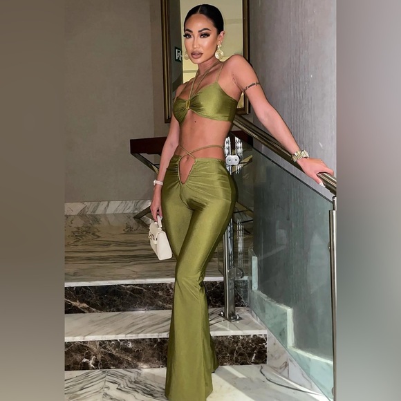 Be My Baby Pant Set in Olive - Picture 5 of 6